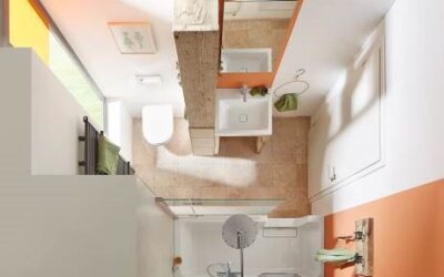 2-in-1 Lösung von HSK für kleine Bäder